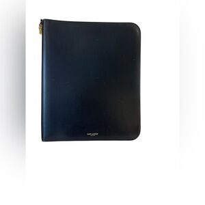 Saint Laurent Black Leather Clutch